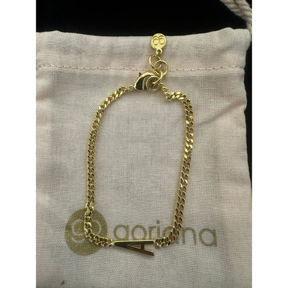 Women's gorjana Wilder Alphabet Initial A Chain Bracelet - Picture 4 of 6